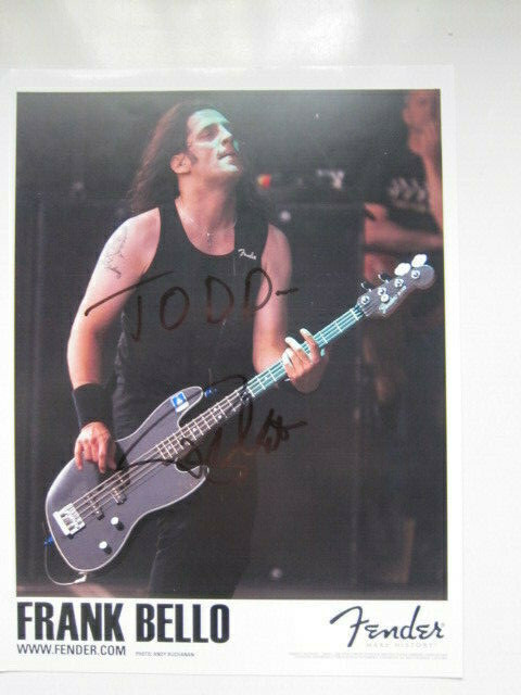 FRANK BELLO 8x10  photo AUTOGRAPHED