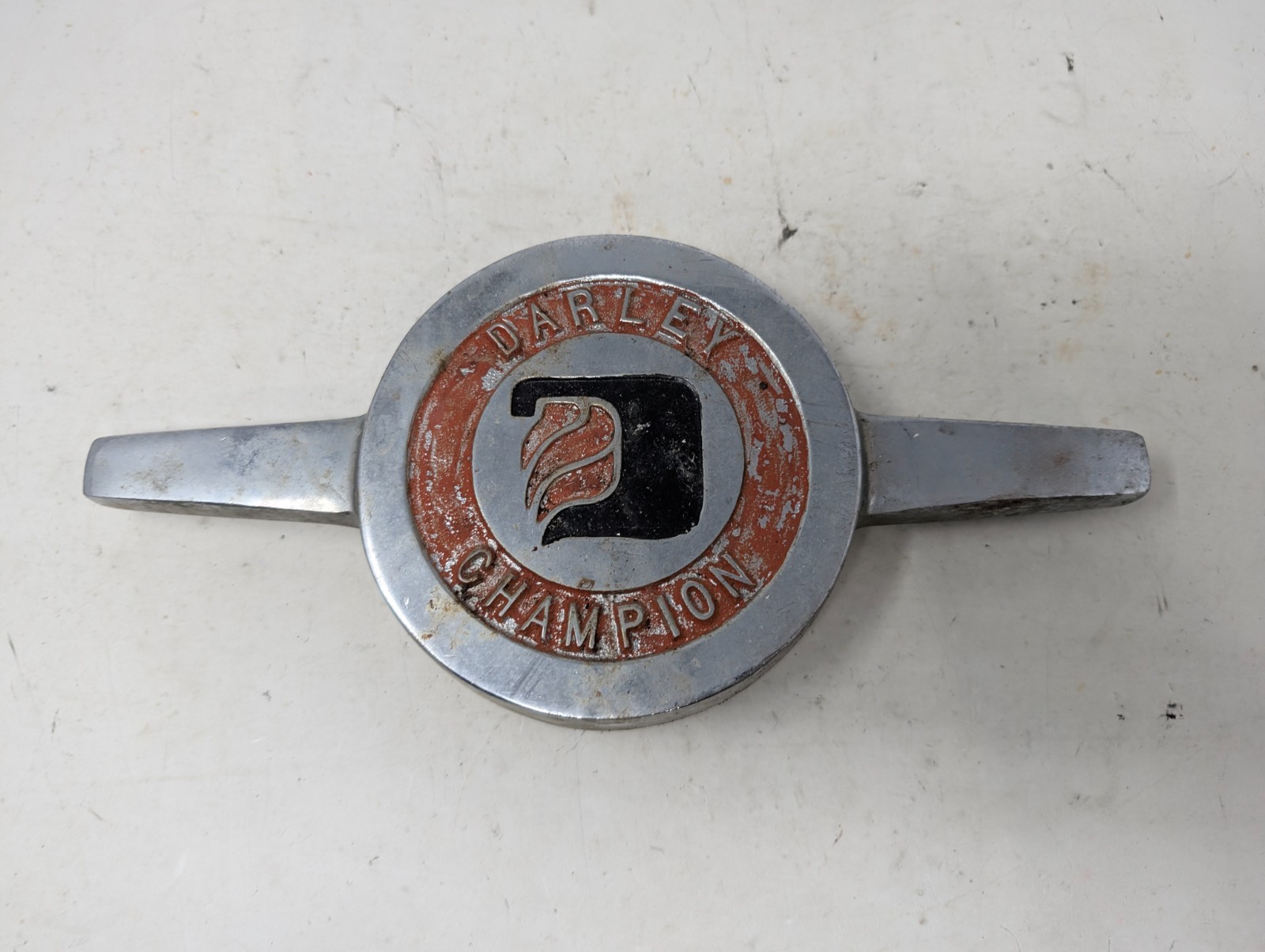 Rare! Vintage Darley Champion Fire Pump Cap Cover Emblem Handle (244)