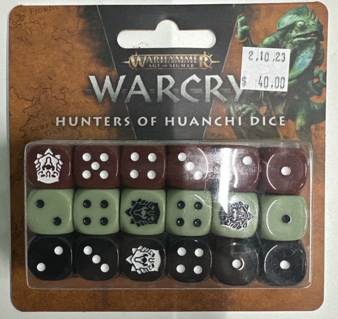 Warhammer Age of Sigmar: Warcry Hunters Of Huanchi Dice Set NIB