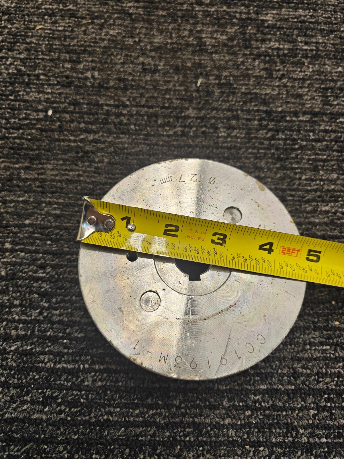CC19193M-1 Single Groove Wheel / Pulley Keyed Bore 12.7mm