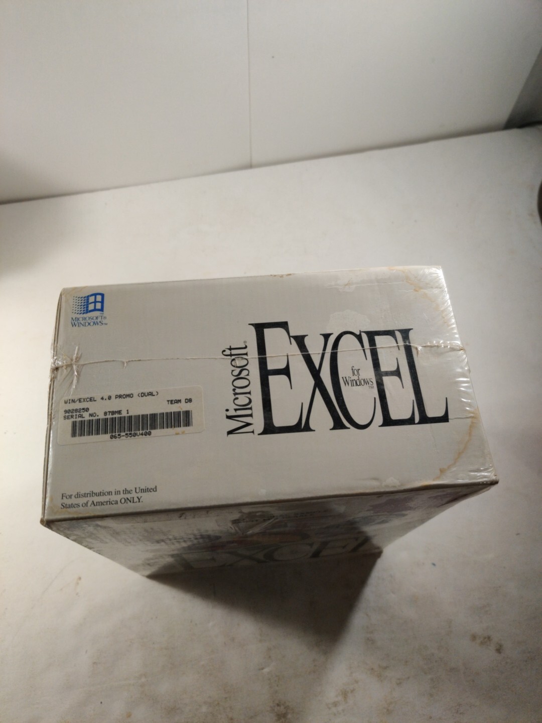 Microsoft Excel 4.0 for Windows Box Set SEALED Promotional Sample Not For Resale