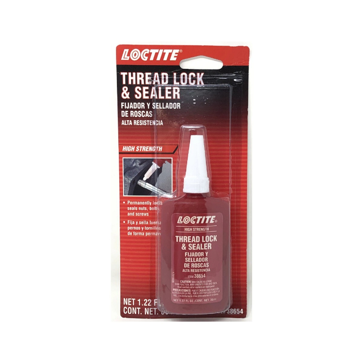 LOCTITE® Threadlocker Red High Strength 36 ml (1.22 Oz) - PM38654