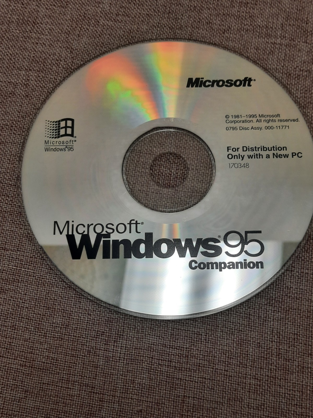 Windows 95 Companion Disc CD Only - USED