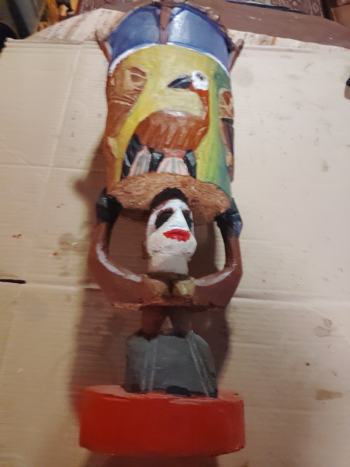 Handcrafted Wooden African Drum