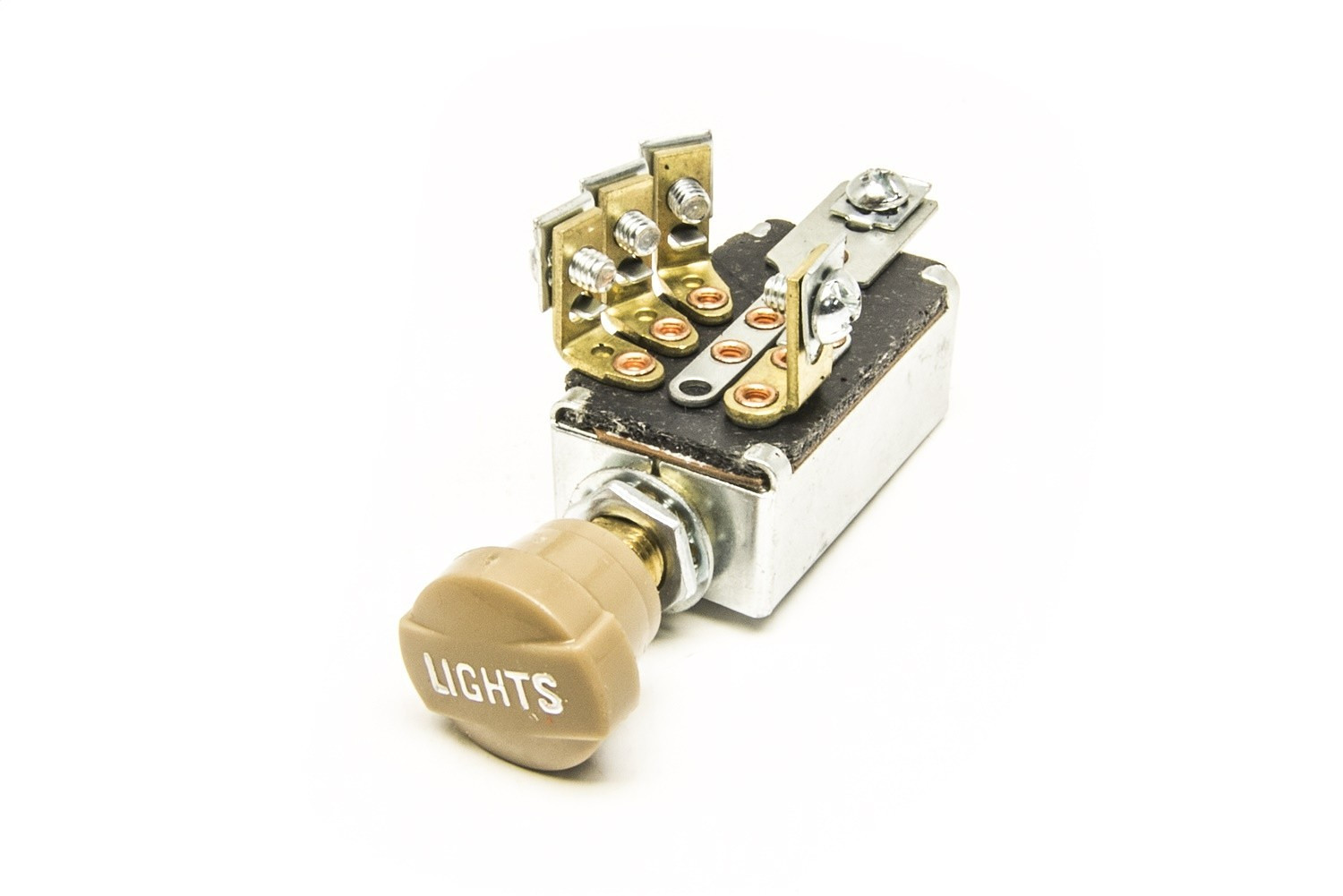 Painless Headlight Dimmer Switch 4 Position with Tan Knob Traditional Hot Rod