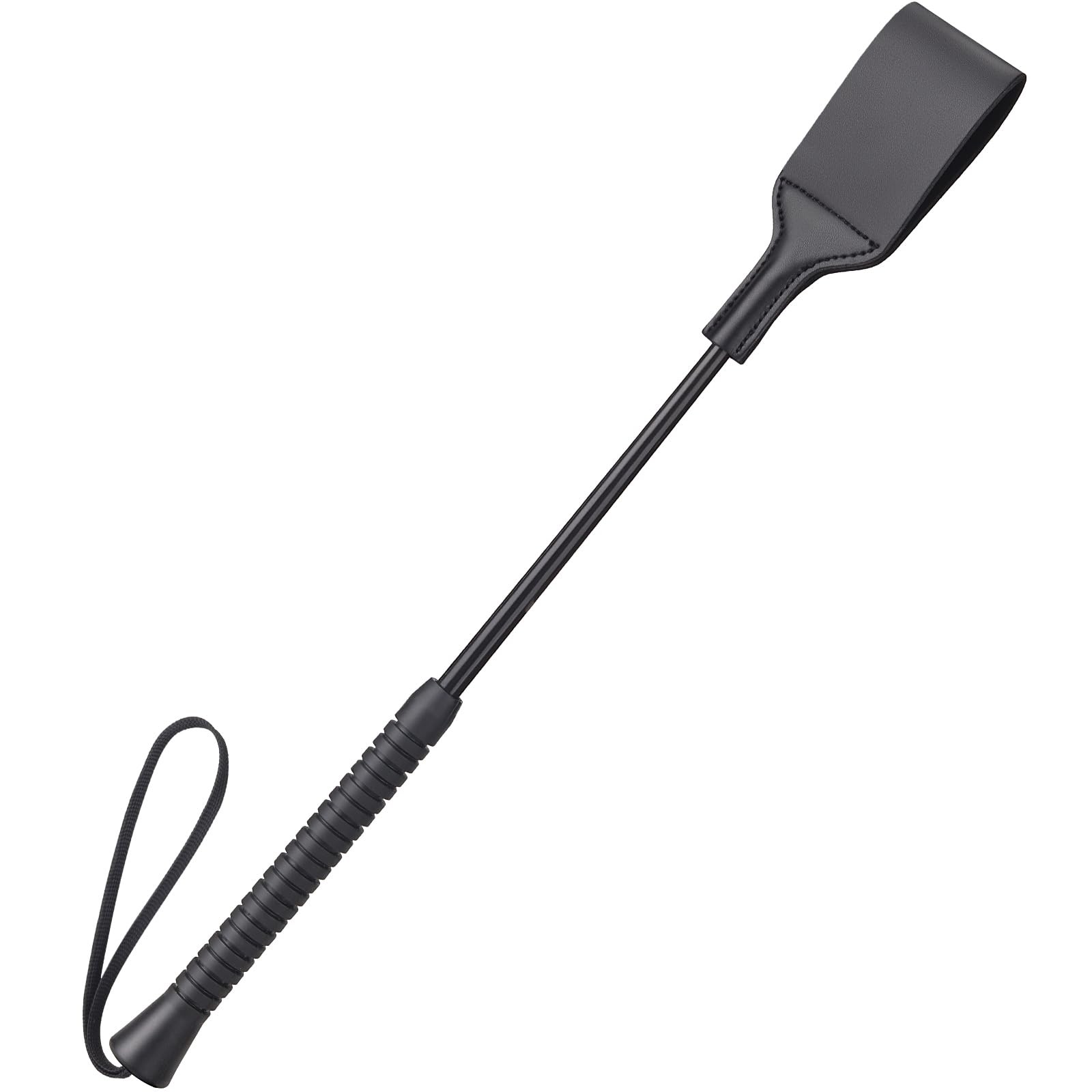 18 Inch Horse Whip, Premium Riding Crop Whip for Equestrian black