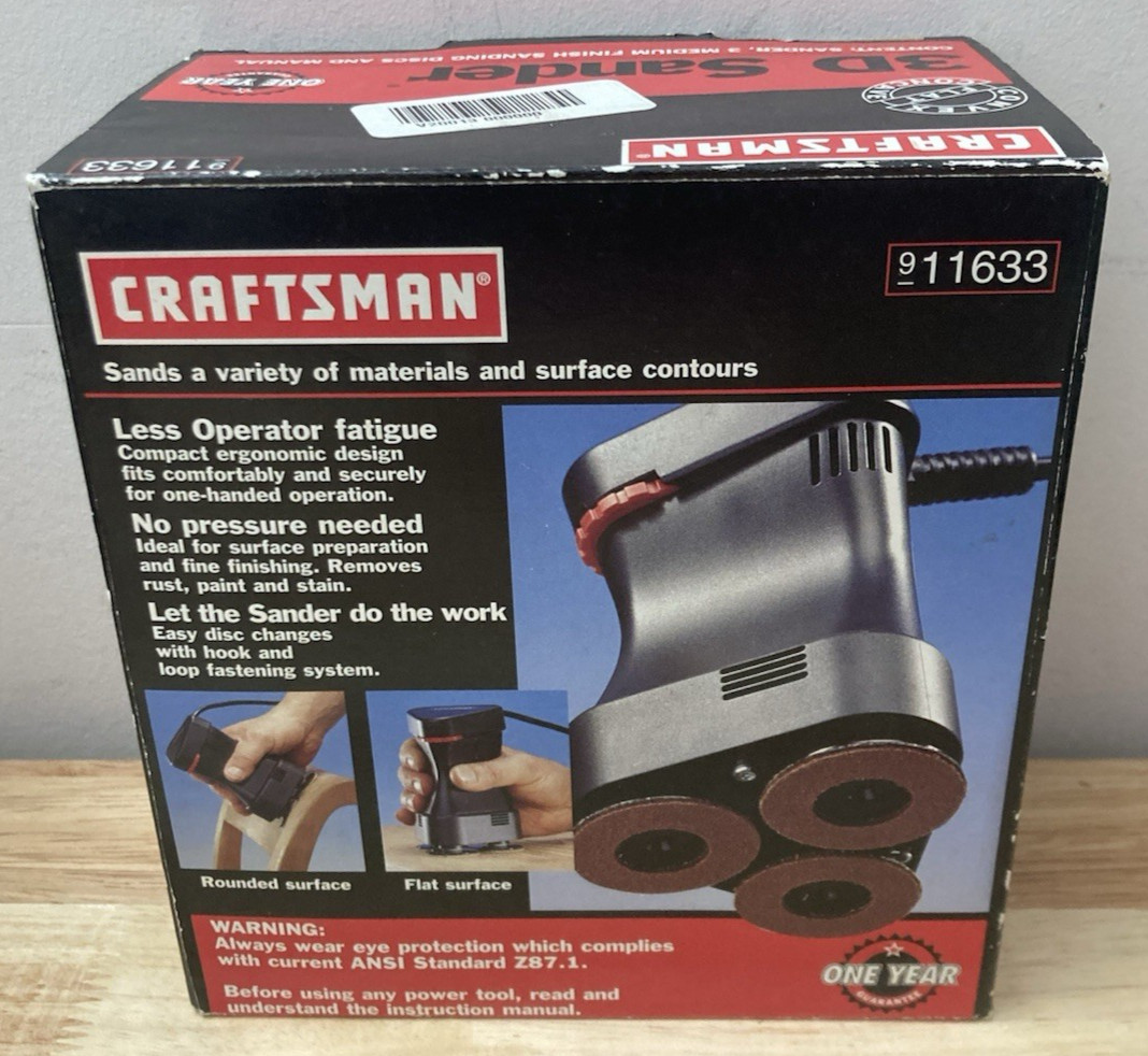 Craftsman 3D Sander 911633 Adjustable Speed (New Open Box)