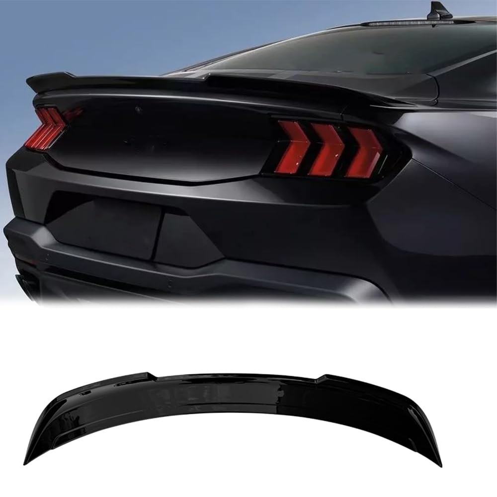 Glossy Black Trunk Spoiler Rear Wing for Ford Mustang 2024 2025 Factory Style