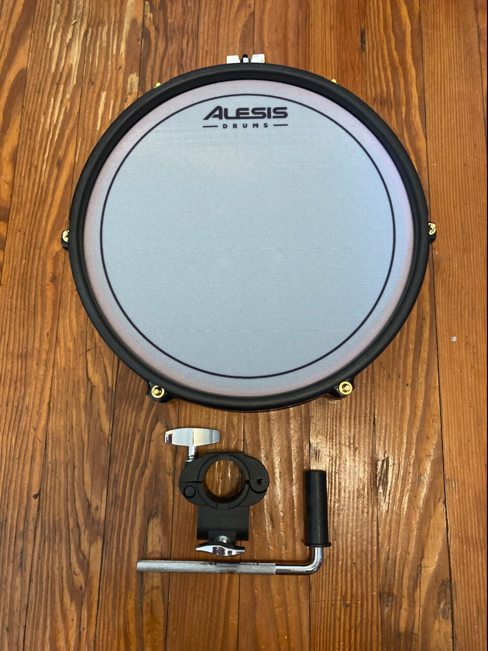 Red Alesis 12" Mesh Drum Pad (Used) w/Clamp Crimson SE Dual Zone Snare Tom