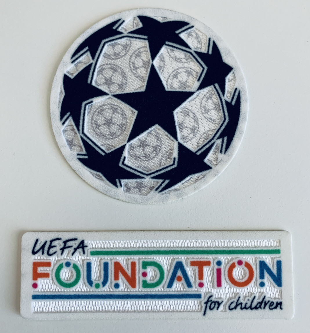 Uefa Champions League 22/23 21/22 Football Shirt Patch Badge Set. ADULT