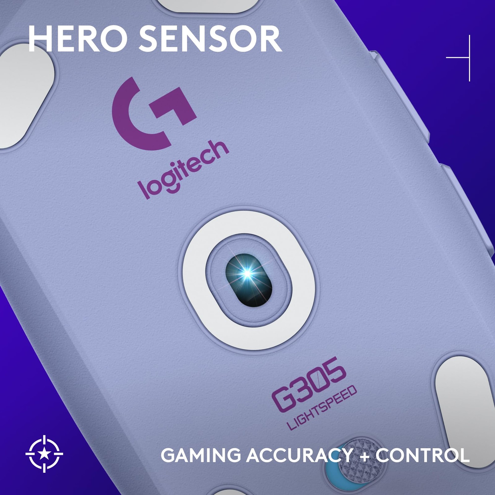 Logitech G305 Lightspeed Wireless Gaming Mouse Hero Sensor 12000 Dpi
