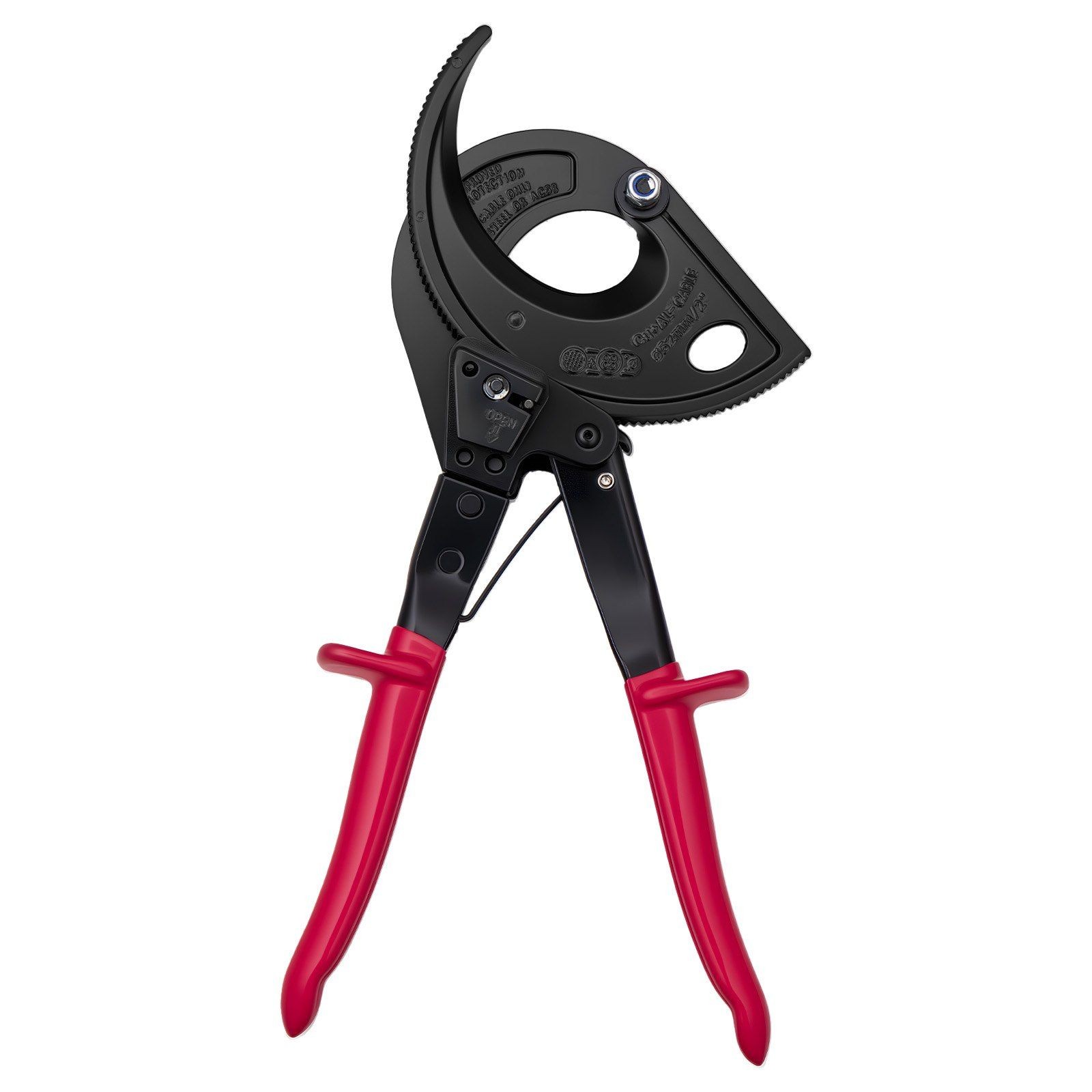 Ratcheting Cable Cutter with Insulated Handles — Cuts Up to 400mm² Cu/Al
