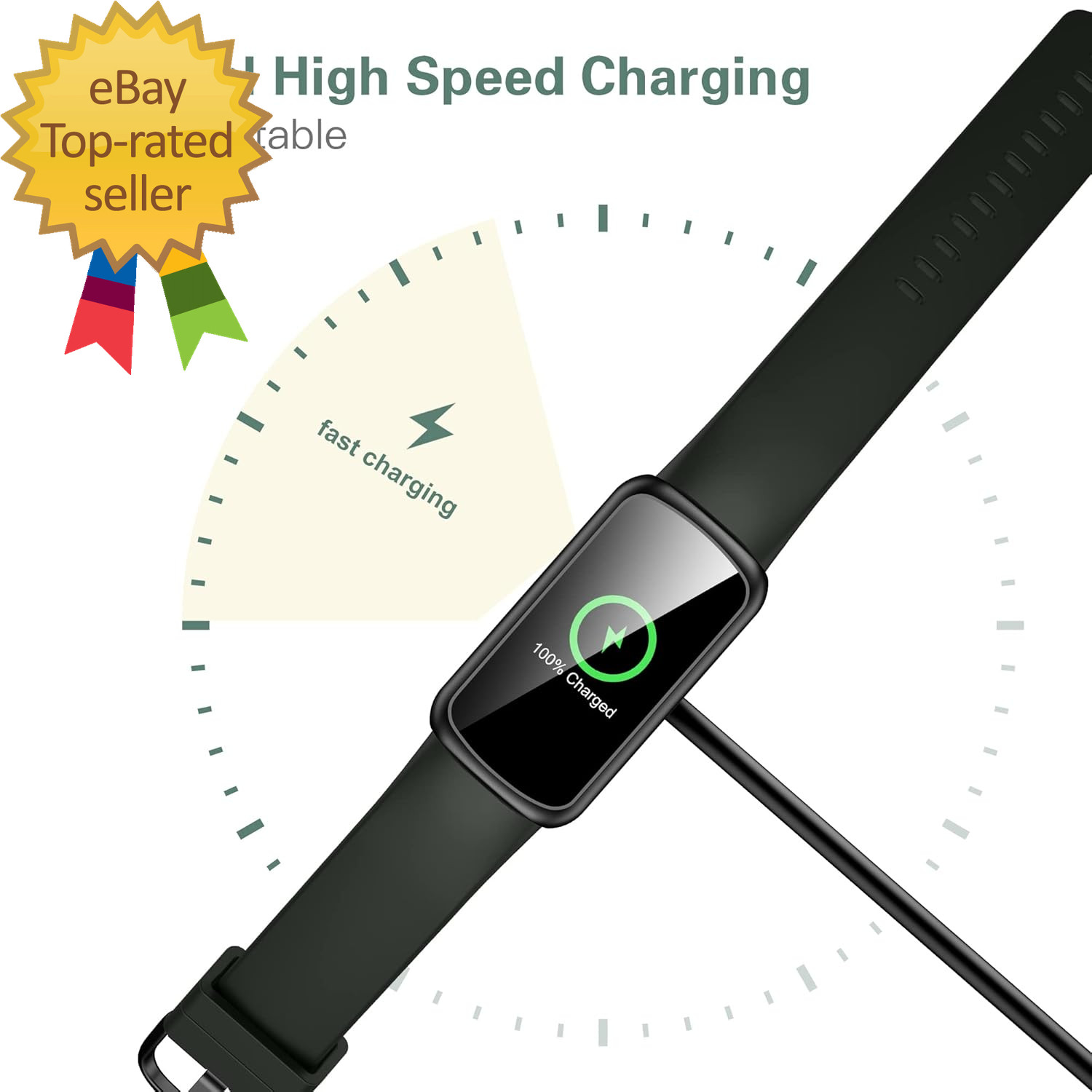 Charger Cable Replacement for Fitbit Inspire 3 (2 Pack/3.3Ft)