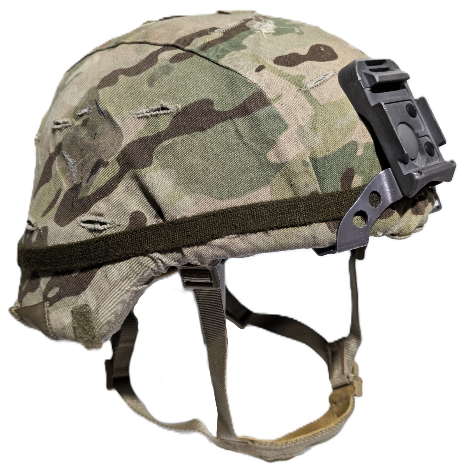 Large ECH Enhanced Combat Helmet w/ NVG Mount and MultiCam Cover