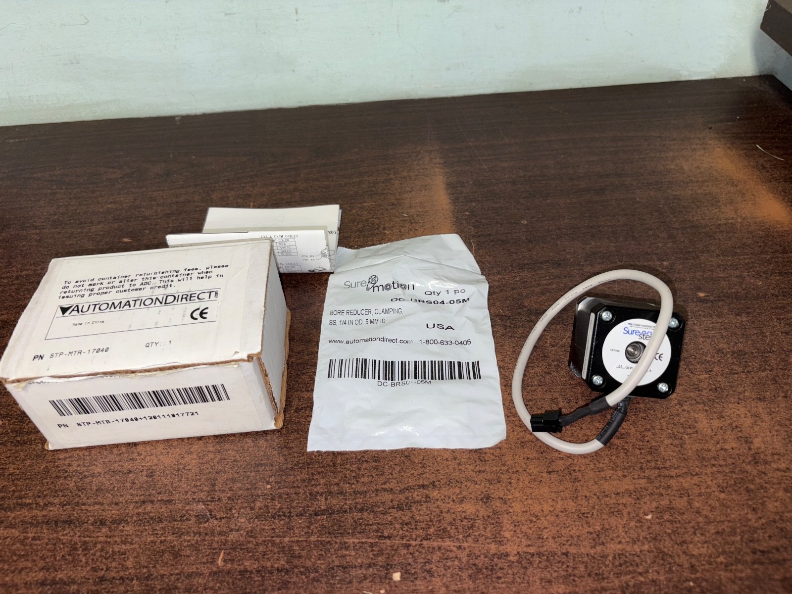 NEW AUTOMATION DIRECT STP-MTR-17040  SURE STEP NEMA 17 STEPPER MOTOR  B444