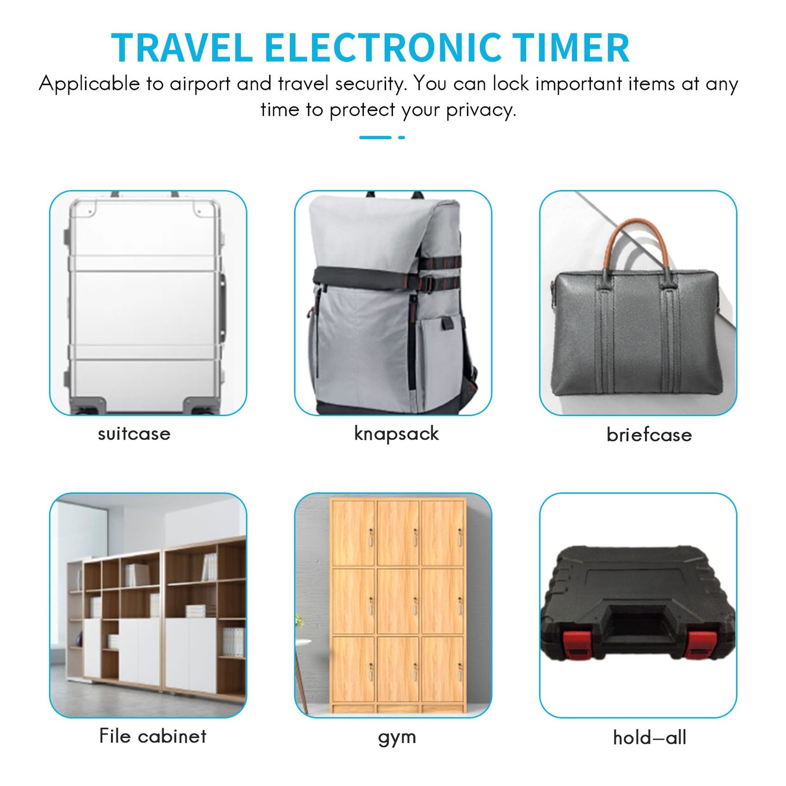 Time Lock LCD Display Time Lock USB Rechargeable Temporary Timer Padlock4162
