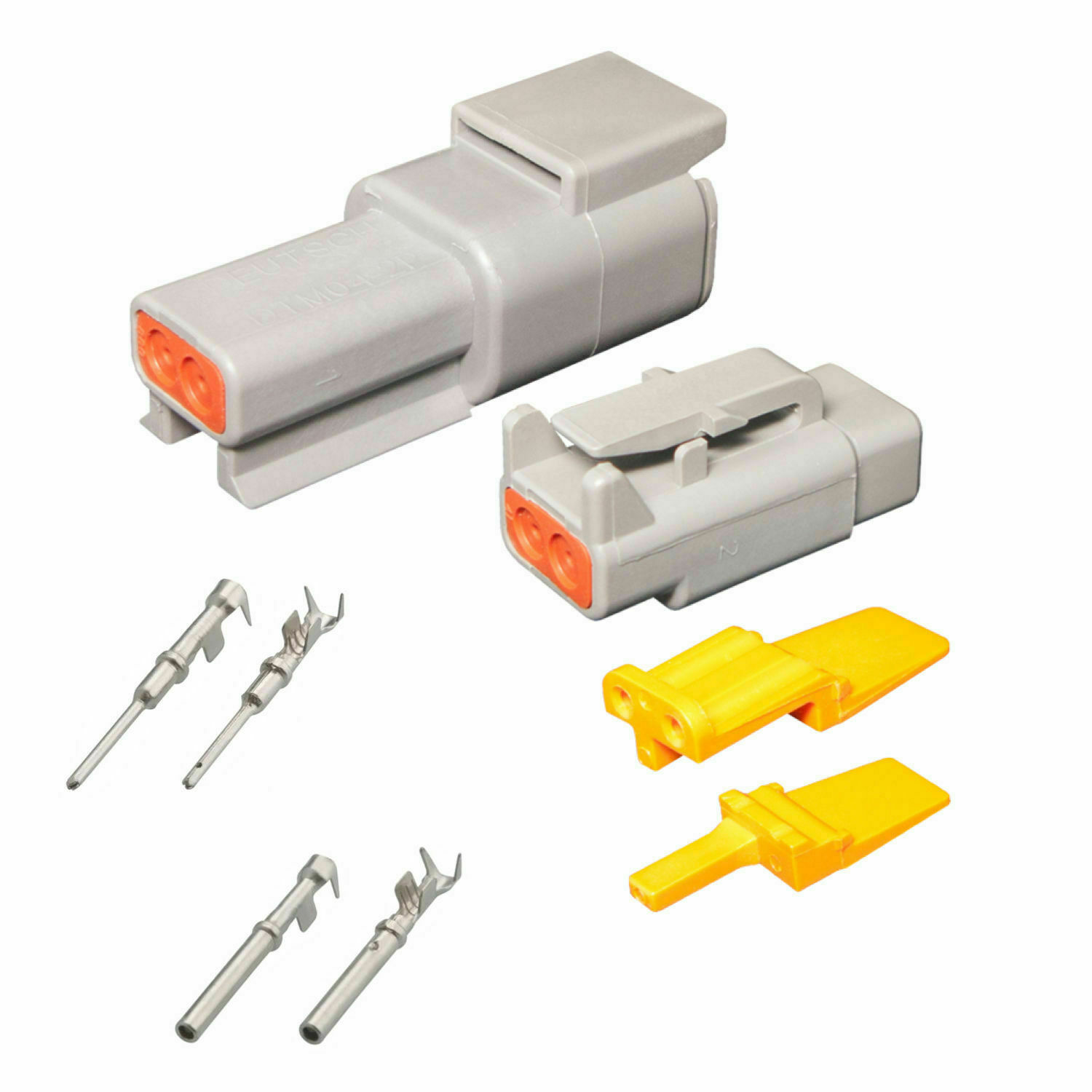2 PIN DEUTSCH DTM DTM04-2P DTM06-2S WATERPROOF ELECTRICAL CONNECTOR KIT