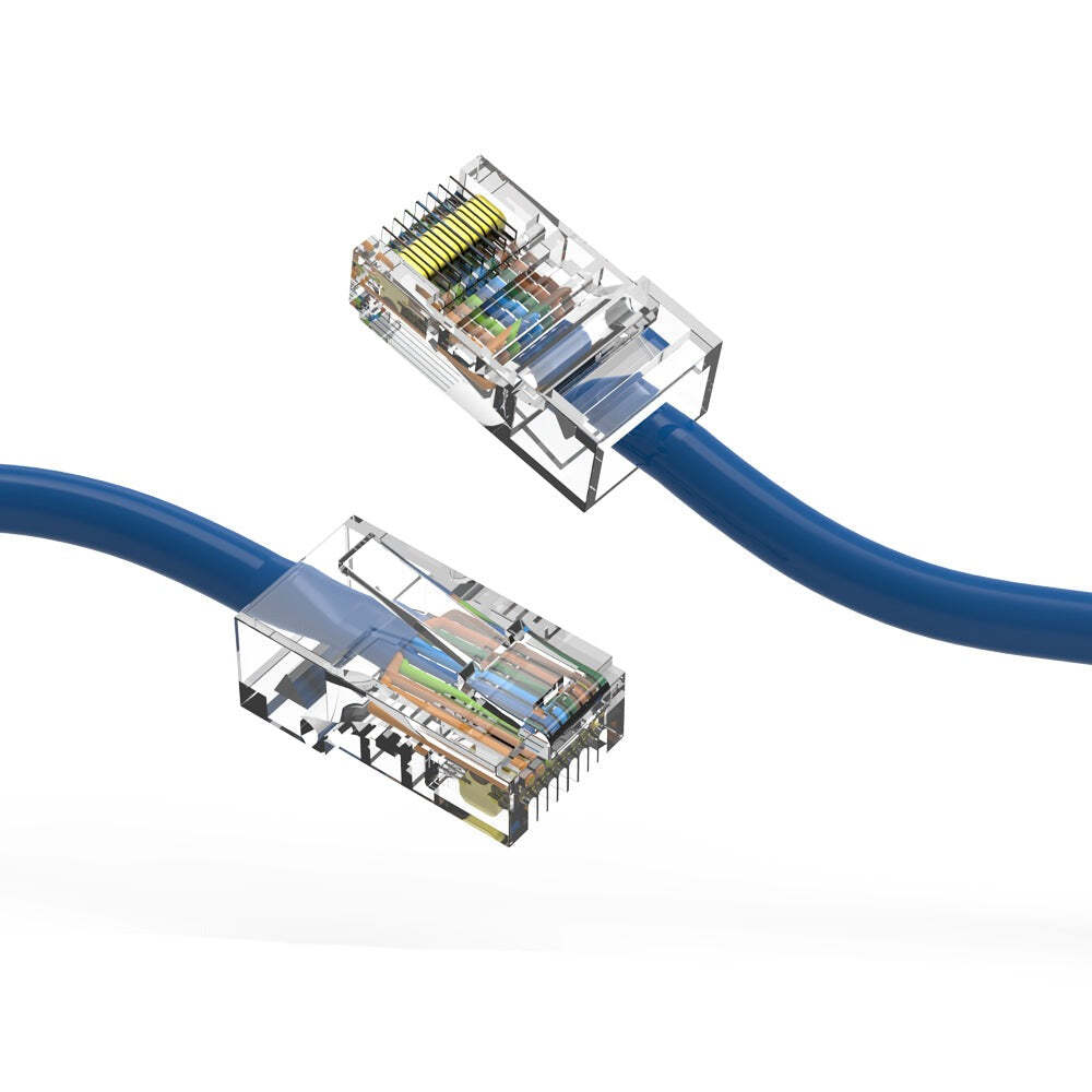 15Ft CAT5E UTP Ethernet Network Non Booted Cable Blue
