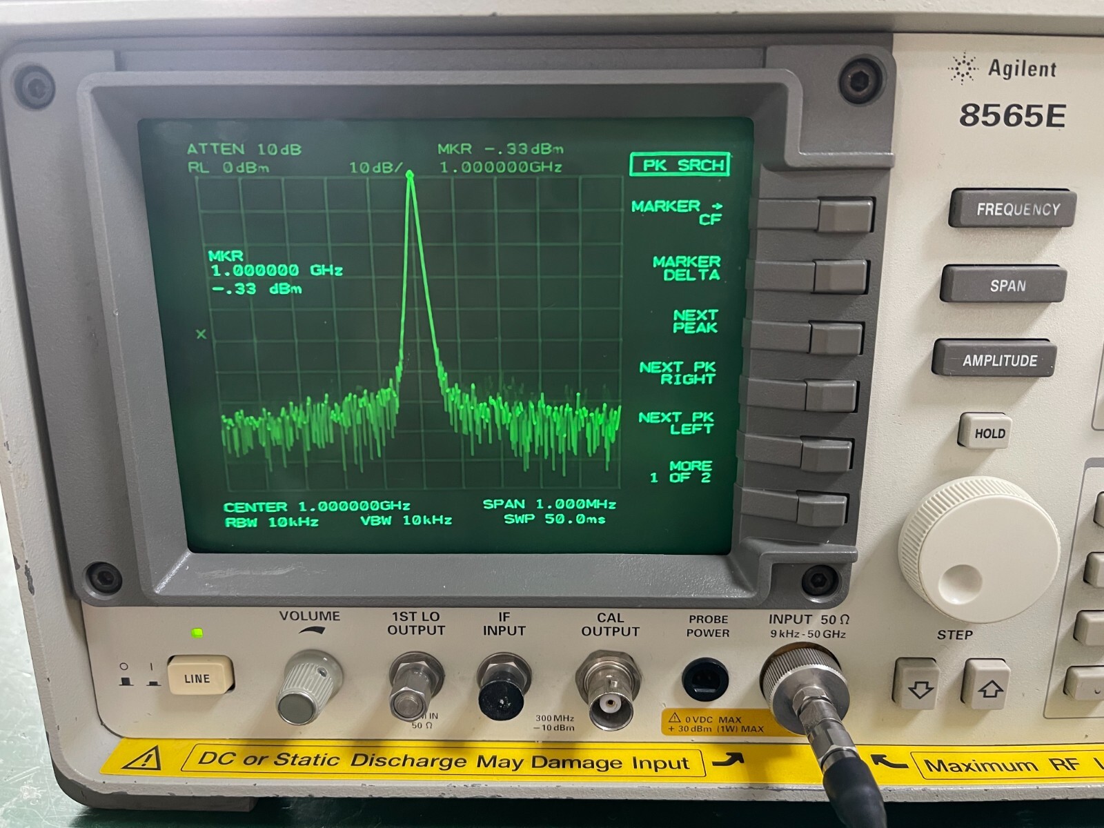 Agilent Keysight 8565E 9KHz - 50GHz Spectrum Analyzer_1513