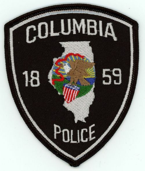 ILLINOIS IL COLUMBIA POLICE NICE SHOULDER PATCH SHERIFF