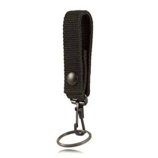 Model 5449 3/4" Key Loop w/ Key Snap, Black, Ballistic Weave, Black