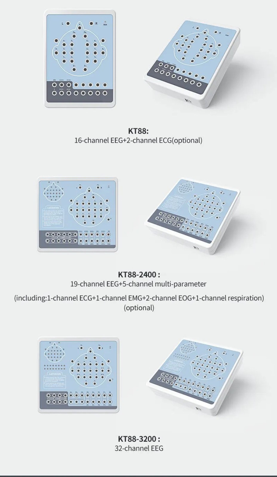 CONTEC 16 Channel EEG Digital Brain Electric Activity Mapping software KT88-1016