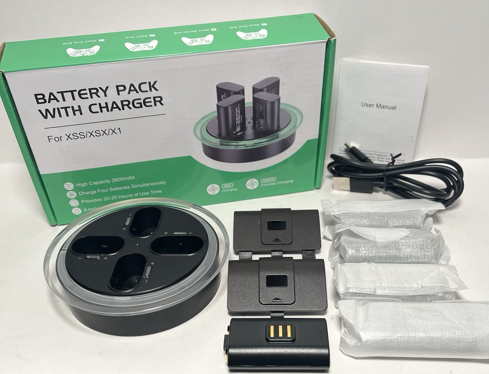 Rechargeable XBox Battery 5 Pack with Charger For XSS/XSX/X1