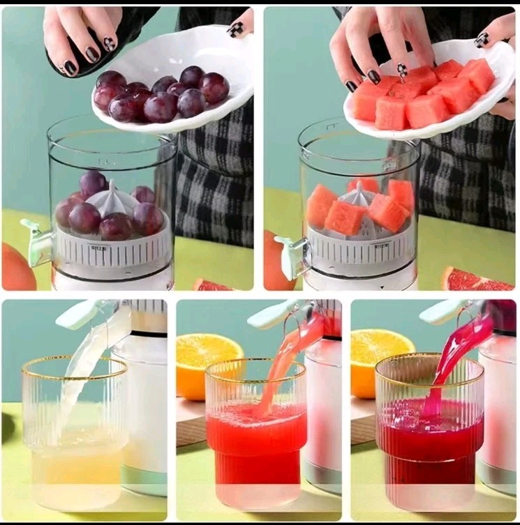 Original 45w Portable USB Rechargeable Multifunctional  Mini Orange Juice Machin