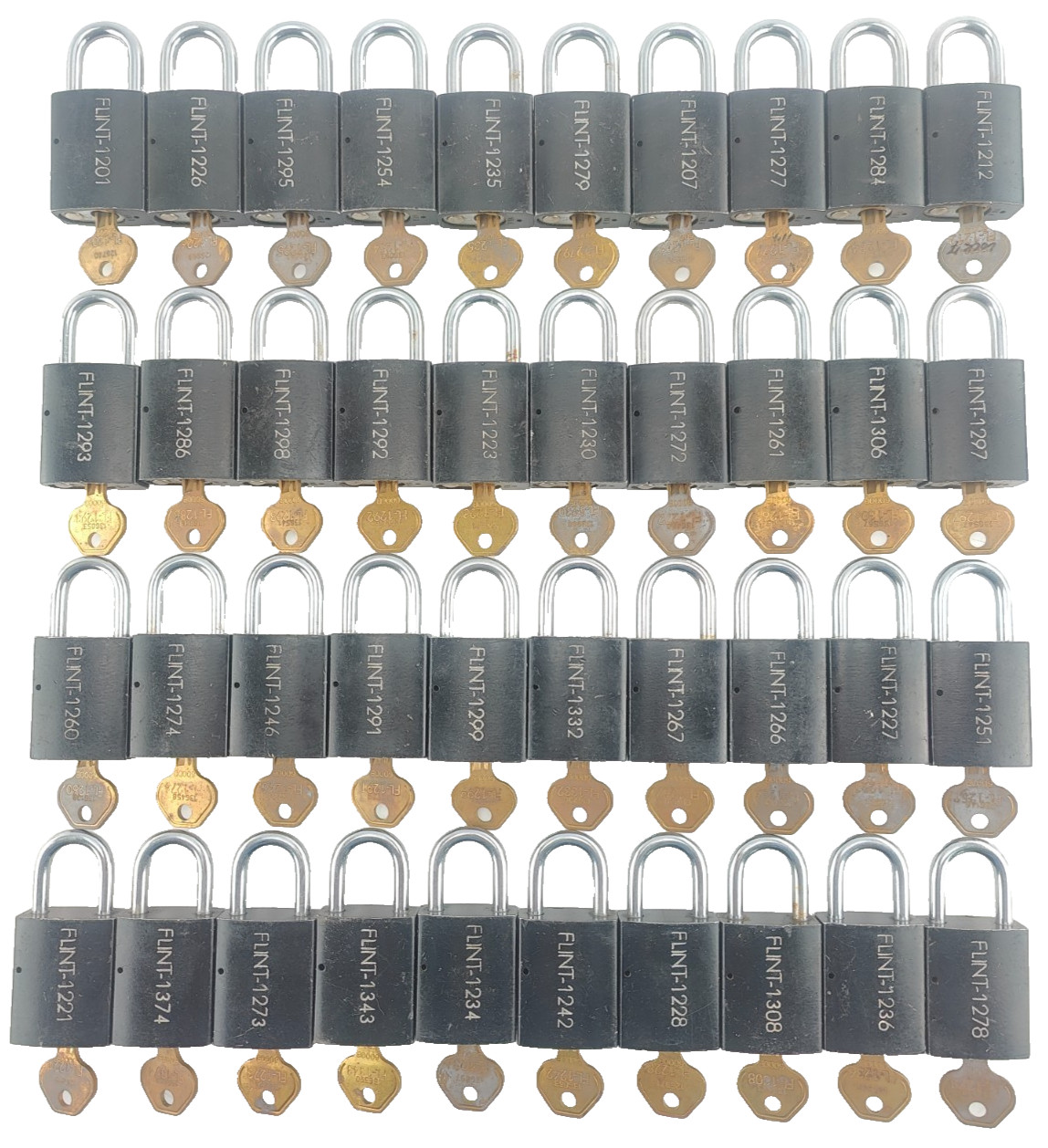 LOT OF 40 MASTER LOCK PRO 6835 Anodized Aluminum Safety Padlock Lockout Tagout