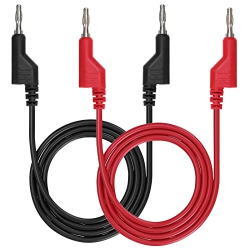 2 Pcs Stackable Banana Plug Test Leads