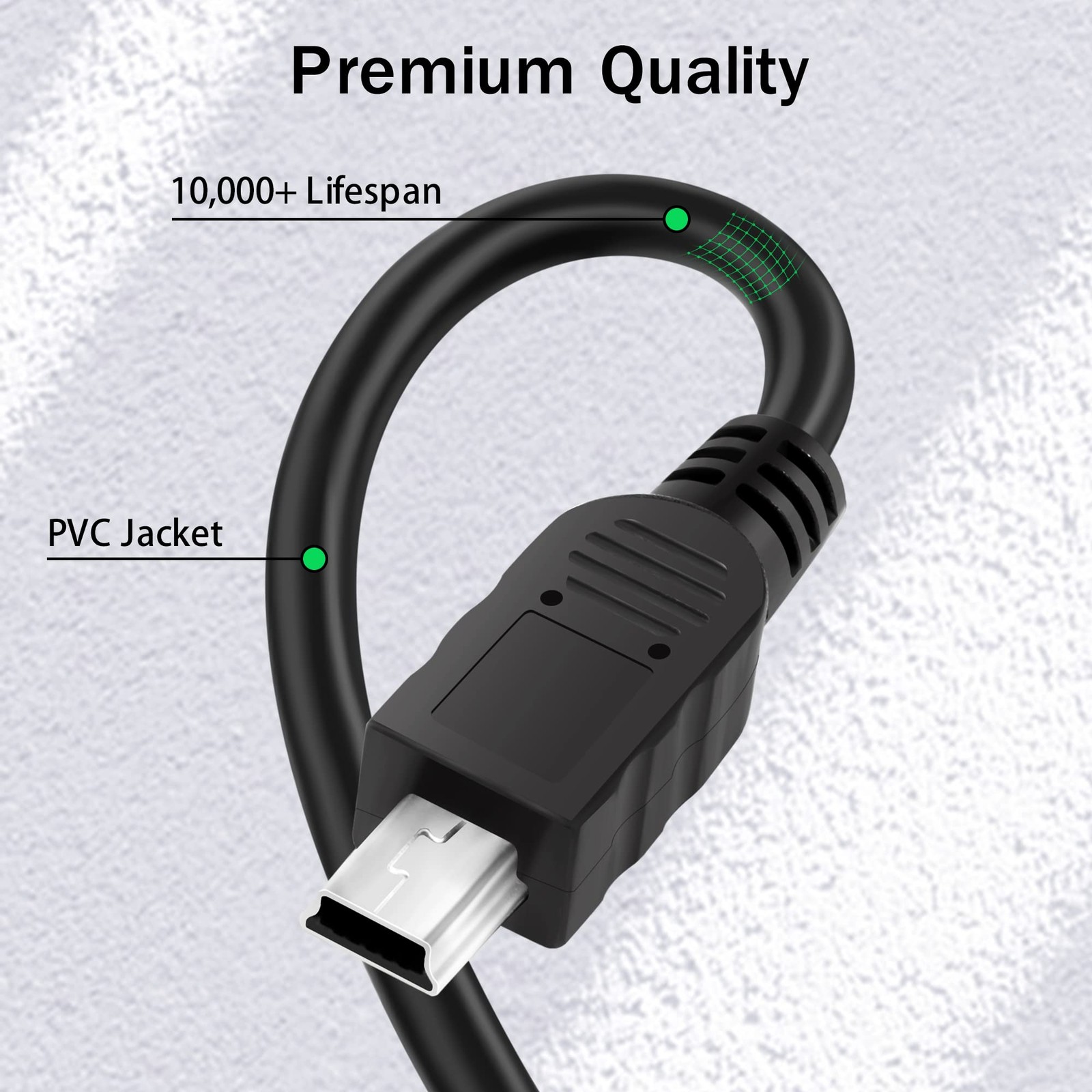 USB C to Mini USB Cable 6FT Type C to Mini USB Cord