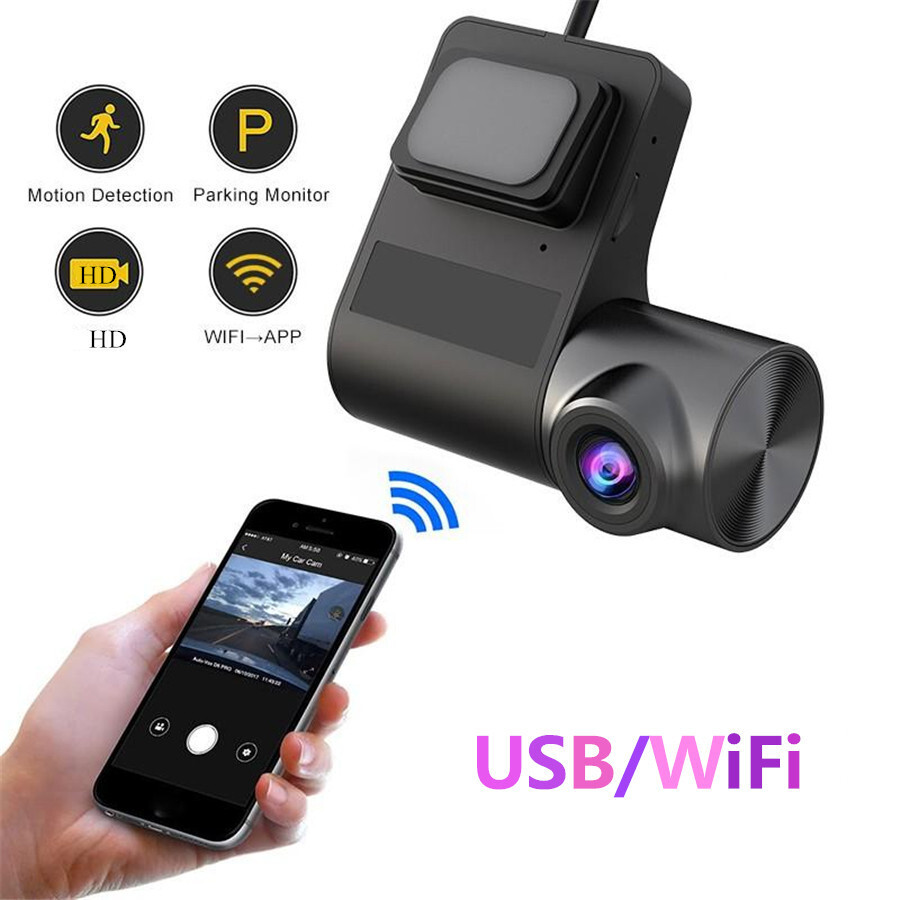 Car Front Windshield DVR Dash Camera Loop Recording ADAS 170° Wide Angle Dashcam