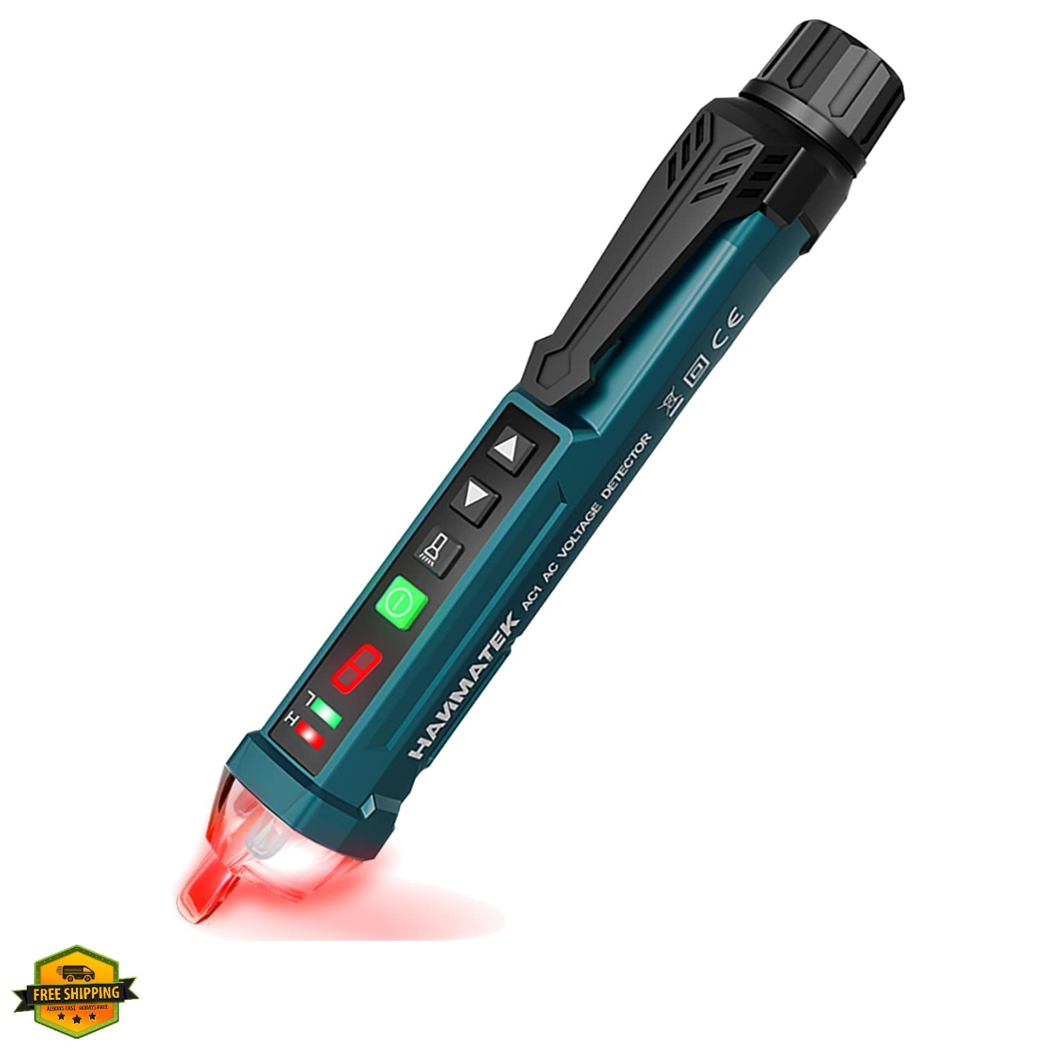 Non-Contact Voltage Tester with 9 Gear Adjustable Sensitivity Voltage Detecto...