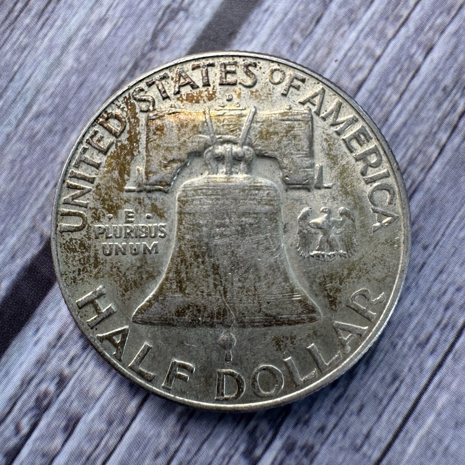 1962 D Franklin Half Dollar, 90% Silver, Circulated