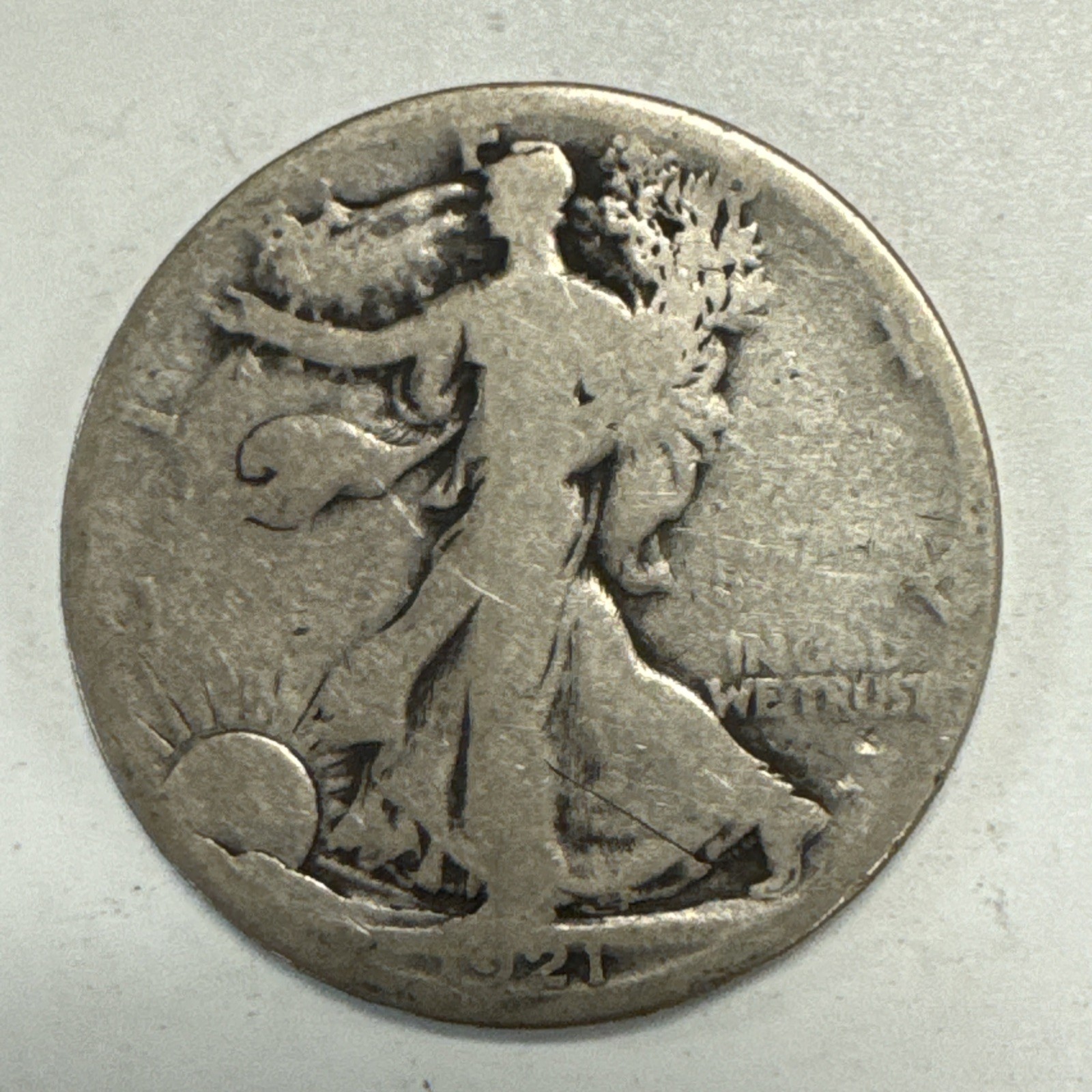 1921-S Walking Liberty Half Dollar.