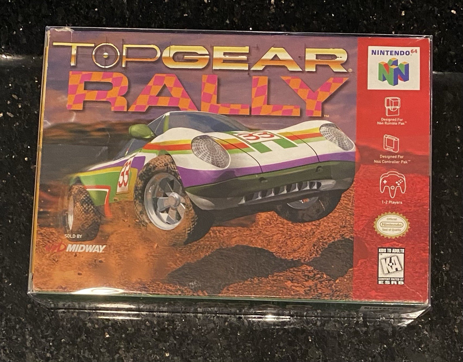 Top Gear Rally Nintendo 64 N64 Box & Manual Only  Excellent Condition w/ Inserts