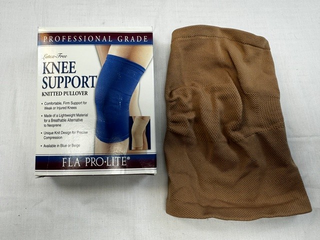 FLA Small Pro-Lite Knee Support Knitted Pullover Beige