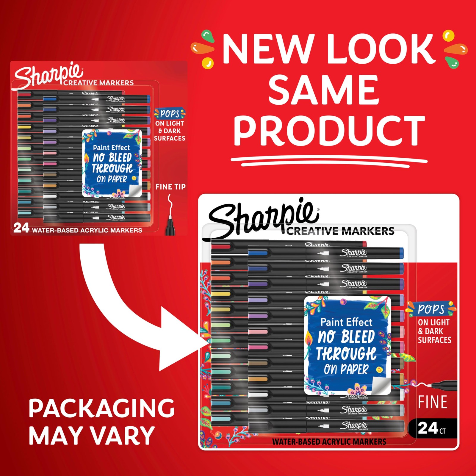 Sharpie Creative Markers Variety Pack, Water-Based Acrylic Paint Markers, Fine