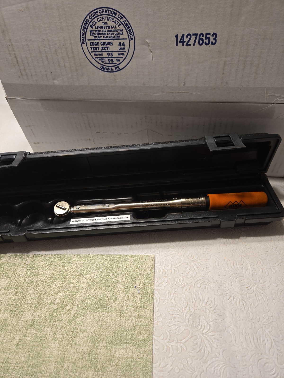 Utica 3/8" Drive Ratchet Head Torque Wrench TCI-250R