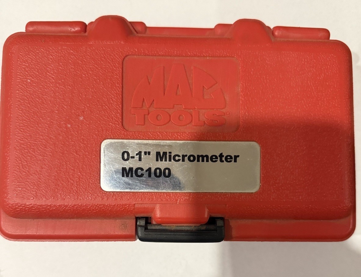 Mac Tools MC 100 Micrometer 0-1"