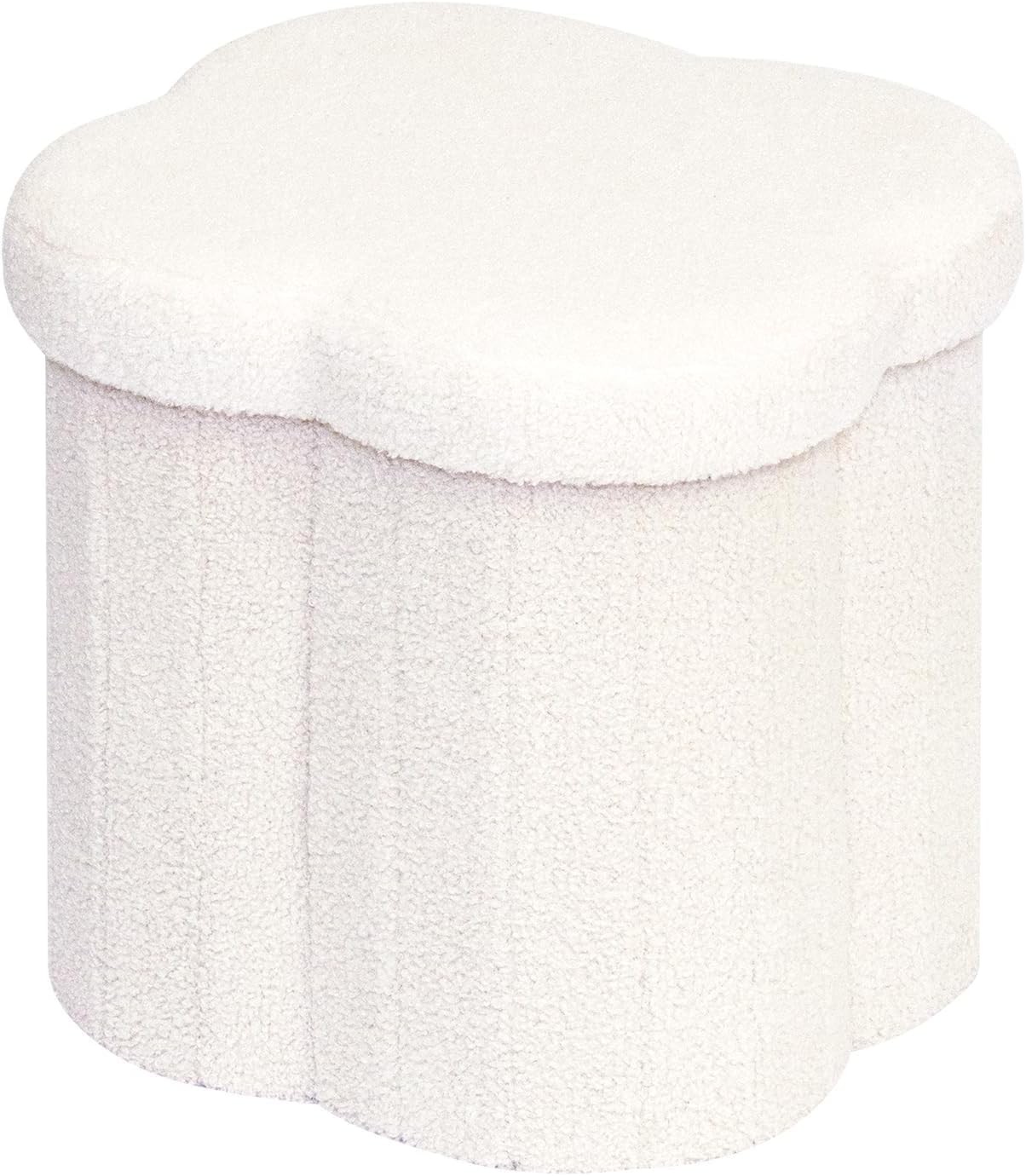 Storage Ottoman Cube Flowers Shaped Ottomans W/ Storage Foot Stool Footrest