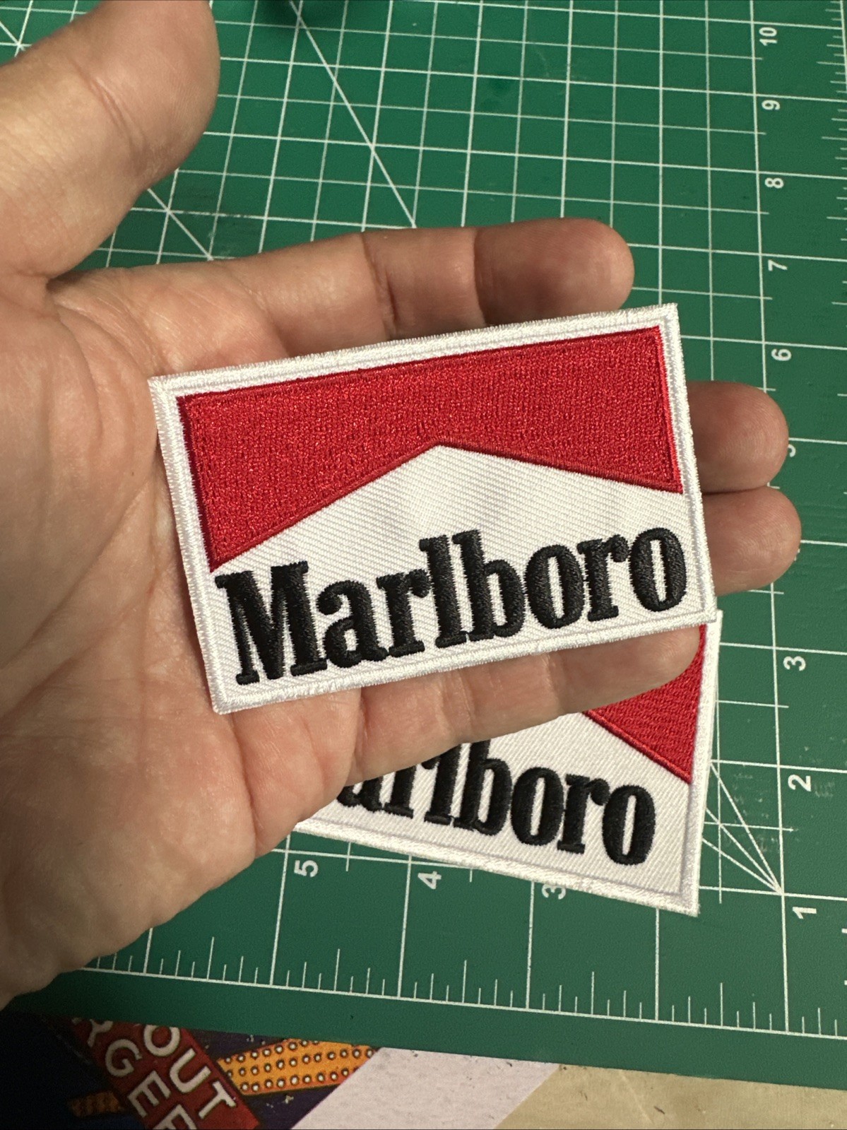 Iron-on Patch Marlboro Two Sizes - High Quality