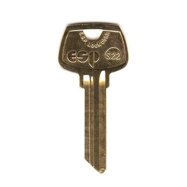 Lot of 10 S22 LA Esp 1007LA Key Blanks LA Keyway 6 Pin Sargent