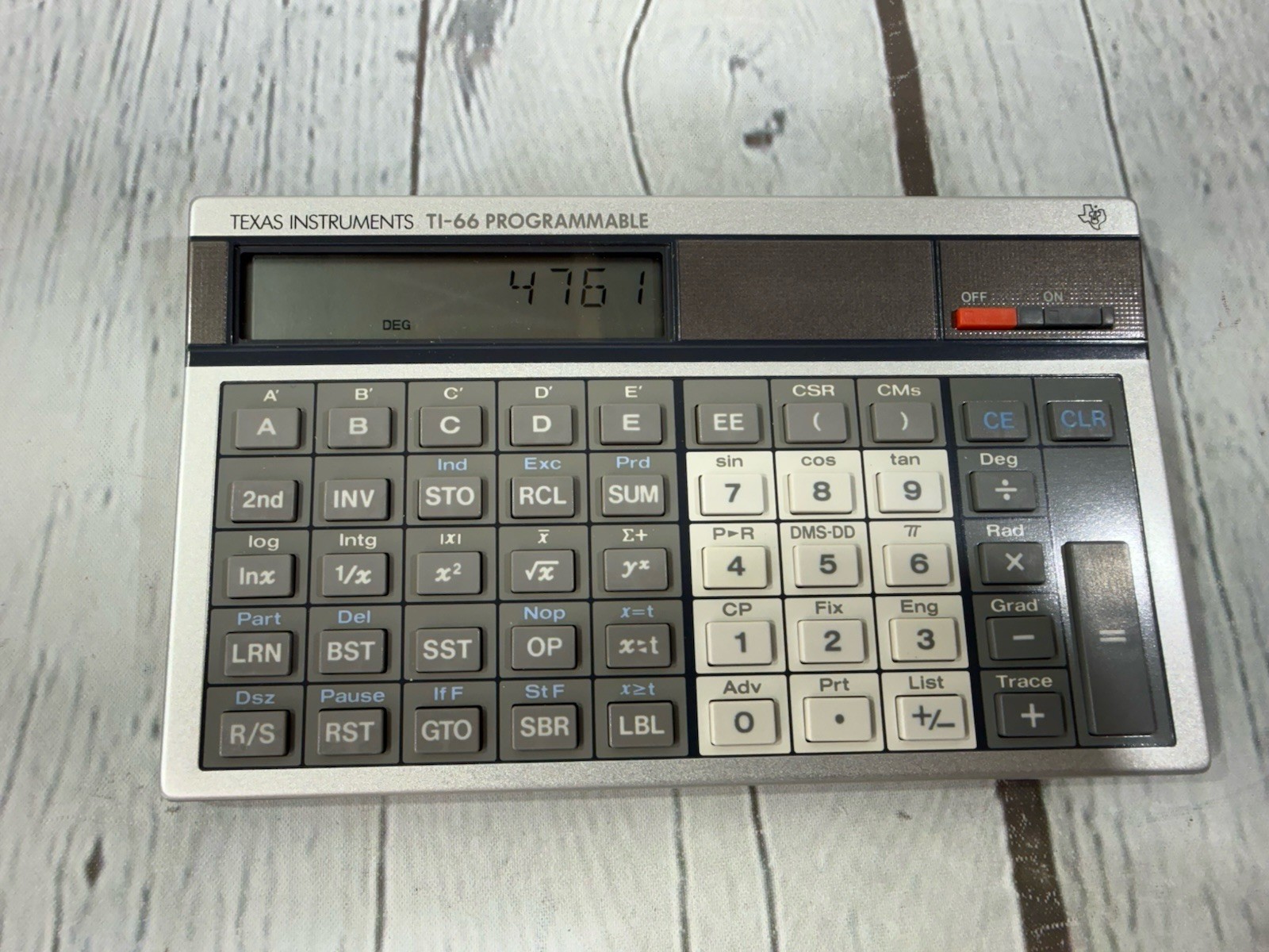 Texas Instruments TI-66 Programmable Calculator All Papers, Case, Original Box!