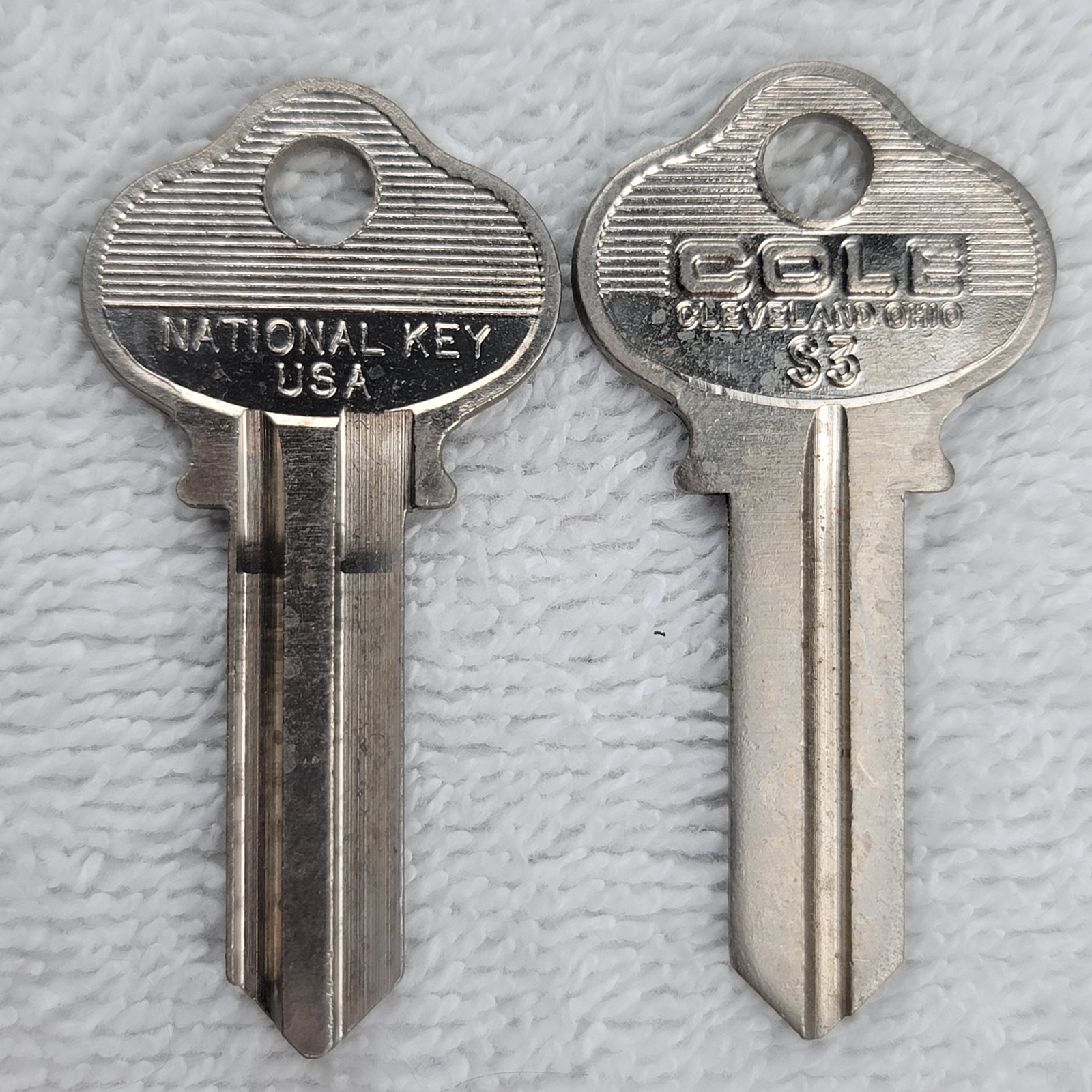 Cole Key Blanks S3 Lot of 2 New Old Stock