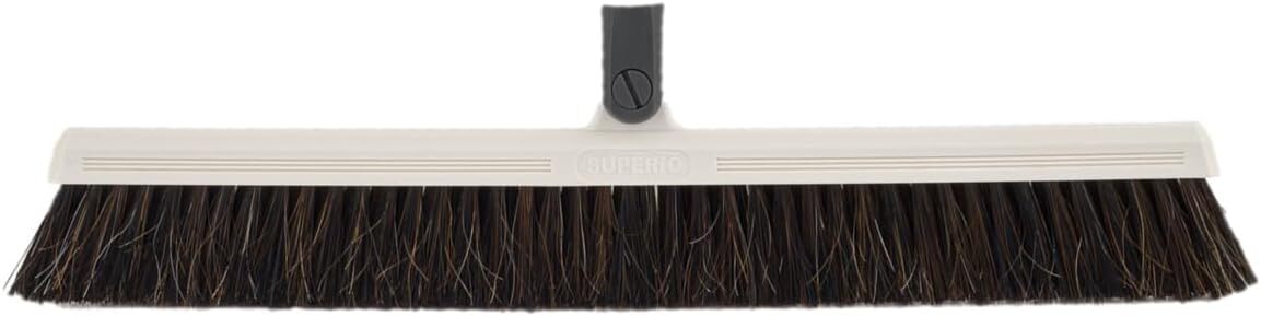 Horse Hair Broom Head, 18" Horsehair Swivel Kitchen Broom Head, Soft Bristle