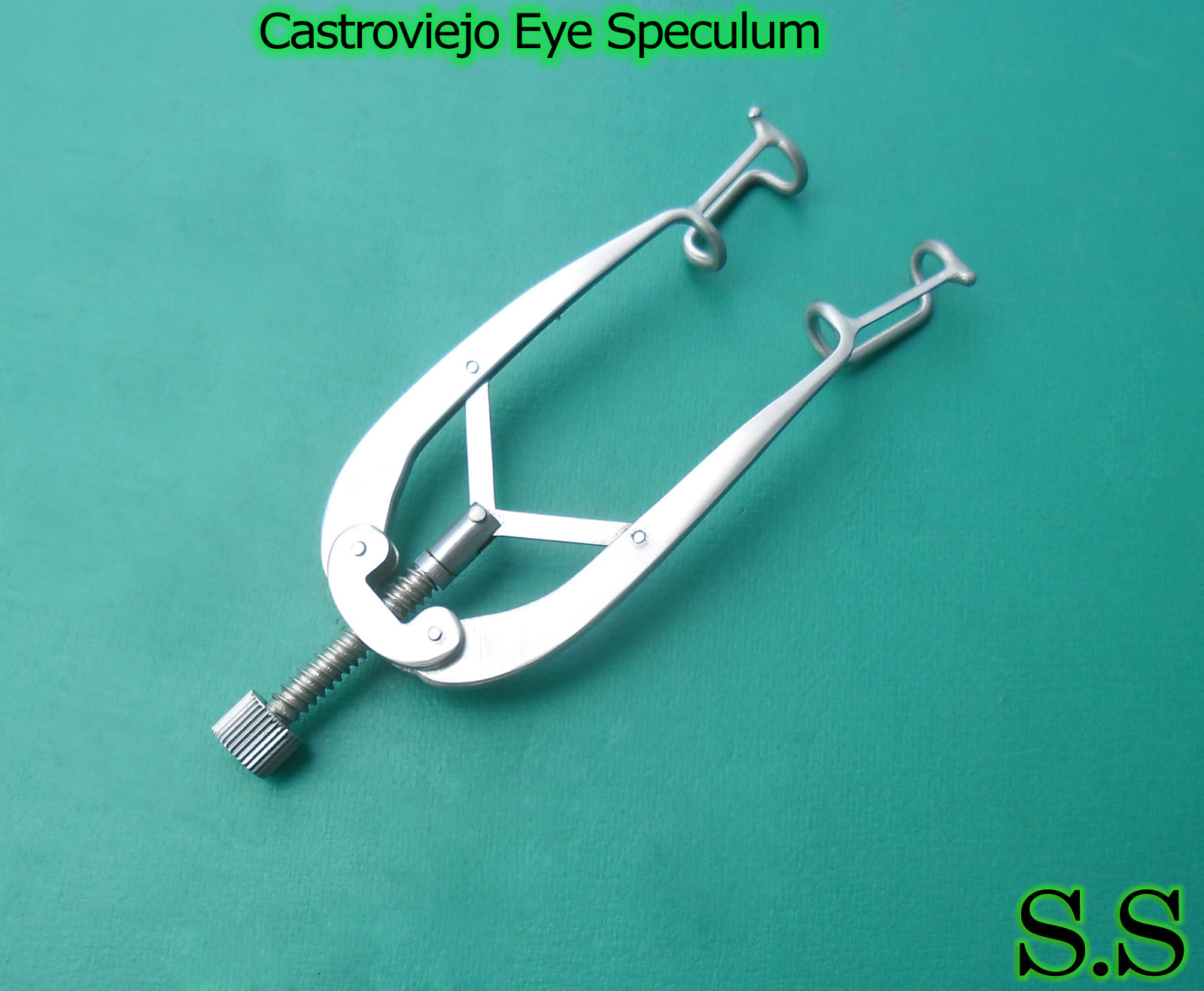 2 CASTROVIEJO EYE SURGERY SPECULUM 16MM BLADES OPHTHALMIC INSTRUMENT