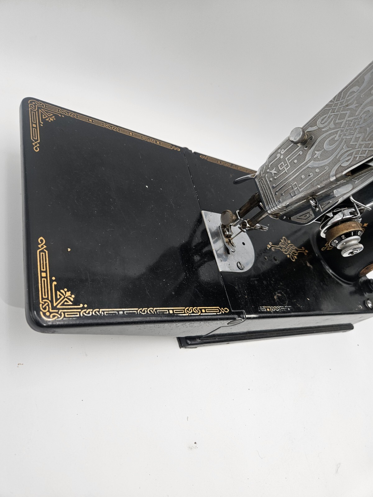 Antique singer featherweight sewing machine
