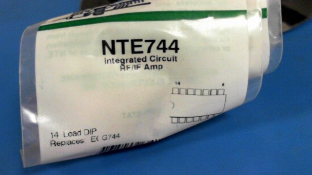 New (2pcs) NTE744 NTE ELECTRONICS IC Consumer