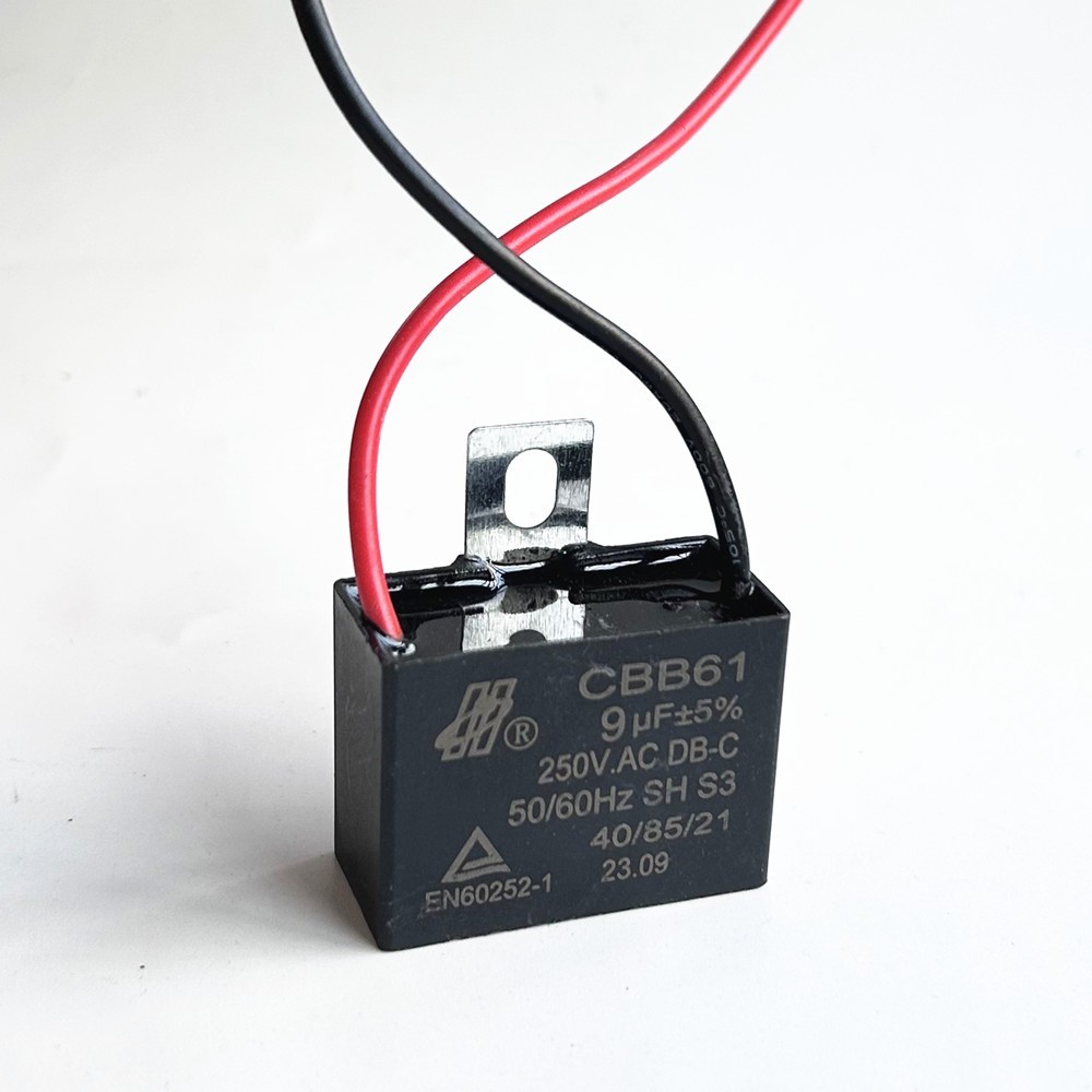 CBB61 9mfd 9 uF 9uF 9.0uF 250V AC Ceiling Fan MOTOR START Capacitor 2 WIRES